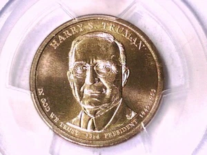 2015 P Harry S. Truman Presidential Dollar PCGS MS 67 Position A 32498415 - Picture 1 of 3