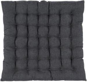 PAD Deko Sitz Kissen RISOTTO 100% Baumwolle anthrazit 40x40x3 cm - Bild 1 von 1