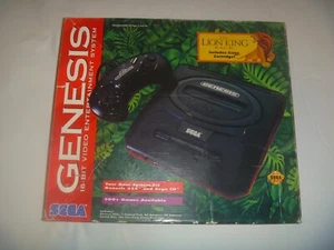 Consola Sega Genesis Modelo 2 Lion King Paquete Caja Funciona Completa En Caja Con Juego - Imagen 1 de 7