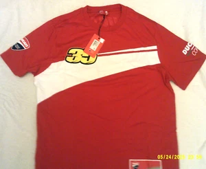 BNWT MEN'S DUCATI CORSE CRUTCHLOW RED #35 MOTORCYCLE RACING T-SHIRT.SIZE LARGE - Picture 1 of 9