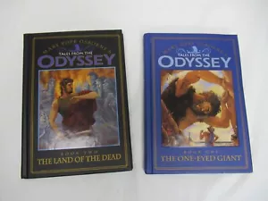 2 Book Set Mary Pope Osborne's Tales Odyssey 1 & 2 Land of Dead, One-Eyed Giant - Picture 1 of 6