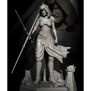 1/24 75mm 3D Print Model Kit Girl Star Wars Sith Queen Unpainted - Picture 1 of 3