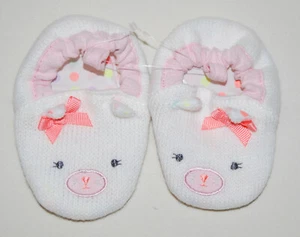 Neu mit Etikett Cloud Island Kleinkind Mädchen elfenbeinfarben Häschen Baby Ostern Hausschuhe Größe 0-6 Monate - Bild 1 von 5