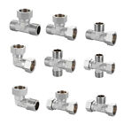 1/2" Brass Nickel Plated Male/Female Live Nut Connector Pipe Fitting Adapter