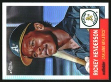2022 Topps Chrome Platinum Anniversary Refractors #433 Rickey Henderson
