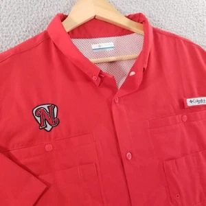 Nashville Sounds Columbia PFG Shirt Mens XXL Red Tamiami II Fishing Ripstop MILB - Picture 1 of 11