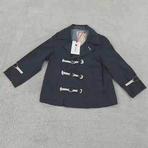 Zara SRPLS Jacket Kids 8 to 9 Years 130 Cm Black Canvas Toggle Preppy Nautical - Picture 1 of 16