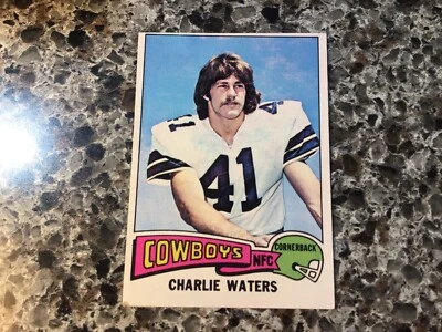 1975 Topps Charlie Waters Rookie #59 VG *CW3 - Image 1 of 4
