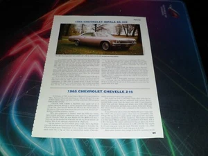 Original 1965 Chevrolet Impala SS 409 / Chevelle Z16 / 1966 SS 427 Aufschrift - Bild 1 von 2