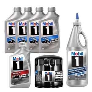  Mobil 1 V-TWIN Oil Change Kits, BLACK Color Oil Filter - Bild 1 von 2