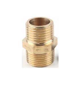 Male M22 to 1/2" BSP Thread Coupler Brass Water Jet Connector Fitting Adapter MM - Picture 1 of 1