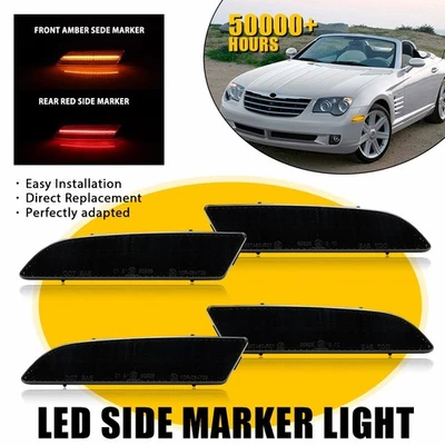 Luces LED laterales ahumadas lámpara delantera y trasera para Chrysler Crossfire 2004-2008 Foto 1 de 4