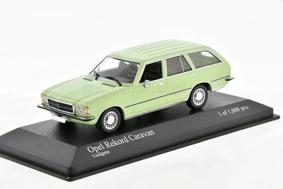 OPEL Rekord D Caravan Green 1975 1/43 MINICHAMPS 400044011 - Image 1 of 4