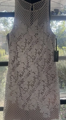 Nuevo Vestido Vera Wang Anthropologie BHLDN 3D Flor Vaina Midi Marfil Desnudo Talla 4 Foto 1 de 4