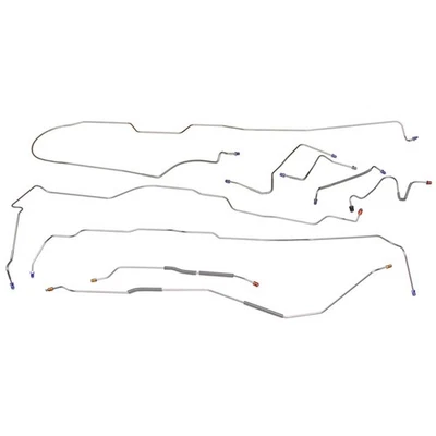 Juego completo de línea de freno de disco eléctrico Ford Fairlane Torino 1970-71 acero original Foto 1 de 4