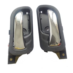 For 2003-2007 Honda Accord Inside Front Left Right Chrome Sedan Door Handle 2Pcs - Picture 1 of 4