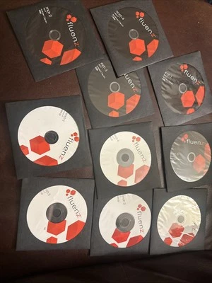 FLUENZ Language Learning Software FRENCH 2 & 2.5 CD ROM 10 Discs Q29 - Image 1 of 4