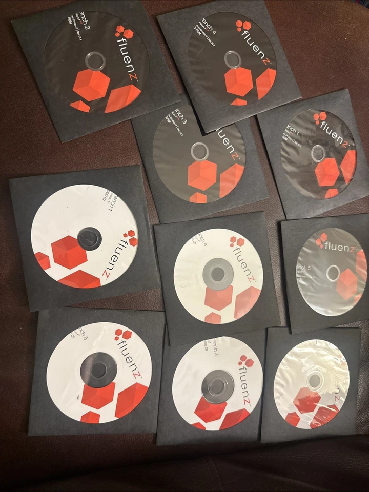 FLUENZ Language Learning Software FRENCH 2 & 2.5 CD ROM 10 Discs Q29 - Image 1 of 4