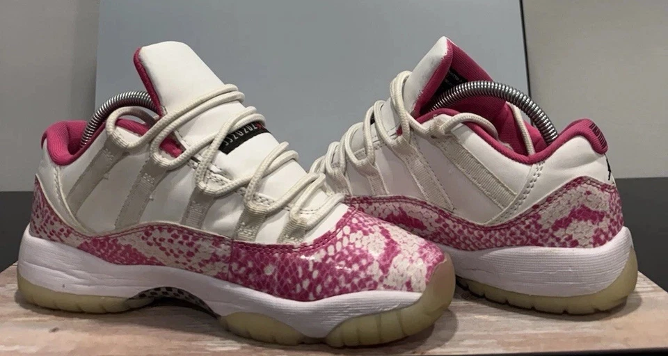 Nike Air Jordan 11 Retro Low 'Pink Snakeskin‘ Women’s Sz 8.5 CD6846-106 - Image 1 of 4