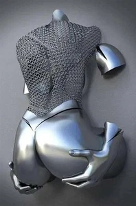 Metal Statue Art Canvas Romantic Abstract Poster Interior Home Decor Wall - Picture 1 of 17