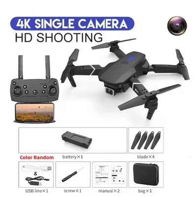 Foldable Mini Drone With HD Camera Mini Drone (UK 4DRC V4) - Image 1 of 4