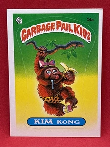 KIM KONG 34a 1* Garbage Pail Kids 1985 Series 1 OS1 Matte GPK - Picture 1 of 3