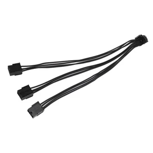 12VHPWR PCIE 5.0 Type A 90° Extension Cable 12VHPWR 12+4Pin To 3x8Pin GPU Ca NEW - Afbeelding 1 van 12