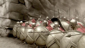 PLAQUE METAL  guerrier antique sparte  30 X 20 CM - Imagen 1 de 4