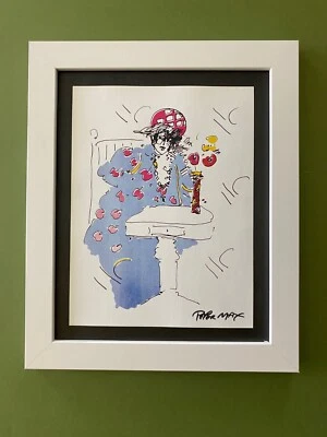 PETER MAX + BEAUTIFUL +   SIGNED PRINT  + NEW FRAME - Image 1 of 3