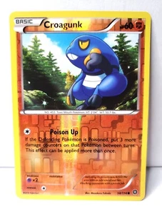 Pokémon TCG - Croagunk - 58/114 - Reverse Holo - XY Steam Siege (2016) - MINT - Picture 1 of 1