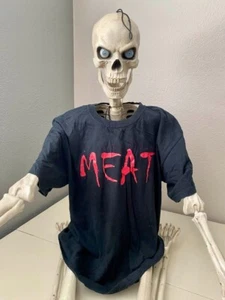 MEAT Metal Edge Assassin Team Band Unisex T-Shirt Tee Schwarz Größe L - Bild 1 von 3