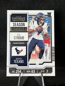 2023 Panini Contenders CJ Stroud Season Ticket Base Rookie #40 Houston Texans RC - Picture 1 of 1