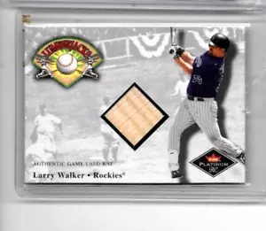 LARRY WALKER 2001 FLEER LUMBERJACKS GAME USED BAT - HOF - Picture 1 of 1