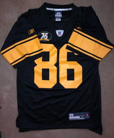 NFL Equipment 75th Anniversary Steelers Stitched WARD 86 Jersey Reebok Size S Cover