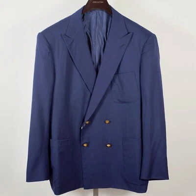 46 L Ralph Lauren Purple Label blazer jacket double breasted Hand Tailored navy - Image 1 of 4