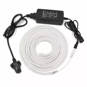 5M Roll CoolWhite 6x12mm12V Flexible LED Silicon Neon Strip full Kit Adverting - Picture 1 of 10