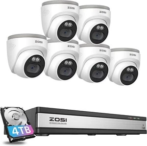 ZOSI 16CH 8MP 4K NVR PoE Home Security Camera System Outdoor for 24/7 Recording - Picture 1 of 9
