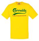 Unisex Yellow Cannabis Best Plant In The World Stoner Weed Grow T-Shirt