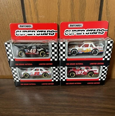 Matchbox Super Stars 1993 Grand National Set, Burton, Nemechek, Marlin, Parsons Foto 1 de 4