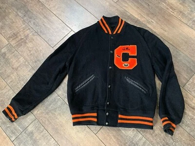 Vintage Howe Athletic Apparel Wool Letterman Varsity “C” Jacket Small - Image 1 of 4