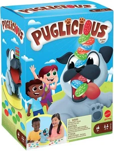 Mattel Games Puglicious Kids Game, Dog Treat-Stacking Challenge - Picture 1 of 4