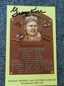 GEORGE KELL HOF auf HOF POSTKARTE AUTOGRAMM Garantiert 100% - Bild 1 von 3