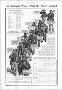 HUELGA DE CARBÓN 1912 El salario mínimo lo que exigen los mineros Cleveland Yorkshire (204) - Imagen 1 de 1
