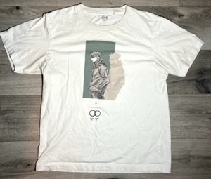 Uniqlo Shirt Mens Sz XS White Satoru Gojo Jujutsu Kaisen Anime Graphic Tee - Picture 1 of 8