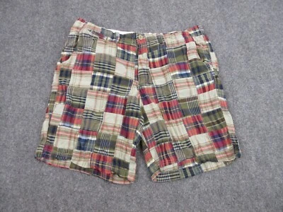 Pantalones Cortos Madison Para Hombre Adulto 40 Verde Rojo Bermudas a Cuadros Aire Libre Informales 40X20 Foto 1 de 4