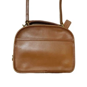 Coach Lunch Box Zip 9991 British Tan Handbag Purse Leather - Picture 1 of 9