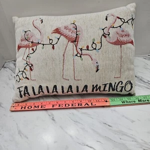 Christmas Fa La La La La La mingo Throw Pillow 16" X 12" - Picture 1 of 5