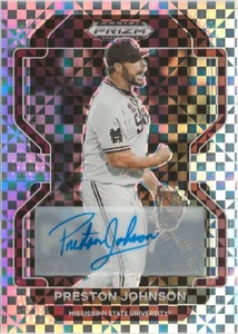 V54) 2022 Panini Prizm Preston Johnson Silver Prizm Auto RC 05/17 Orioles - Picture 1 of 1