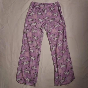 Kid's Justice Size 10 Purple Unicorn Pajama Pants Bottoms - Picture 1 of 7