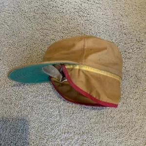 Vtg 30s 40s Antique Canvas Basball Duck Hunting Fishing Cap Hat 7 1/2 Filson - Picture 1 of 8